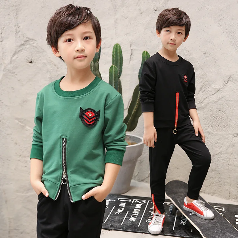 

Catamite Autumn Clothing New Pattern Korean Sweater Suit Children Spring And Autumn Fashion Western Style Two Pieces Kids
