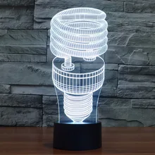 [Семь Neon] лампочки формы акрил 7 Цвета настольная лампа 3D светодиодный светильник ночник сокол Тысячелетия свет