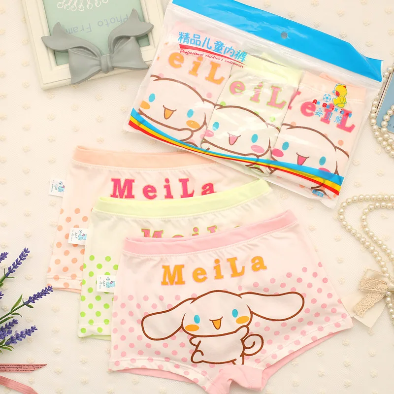 

3 pcs/lot Children Panties Soft Cotton New band lovely Cartoon girls Underwear Kids Boxer Children's Clothing For girl 3-11Y