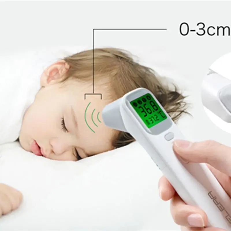 

Baby Infrared Digital Thermometer LCD Body Measurement Fever Body IR Forehead Ear Non-Contact Adult Children Temperature Sensor