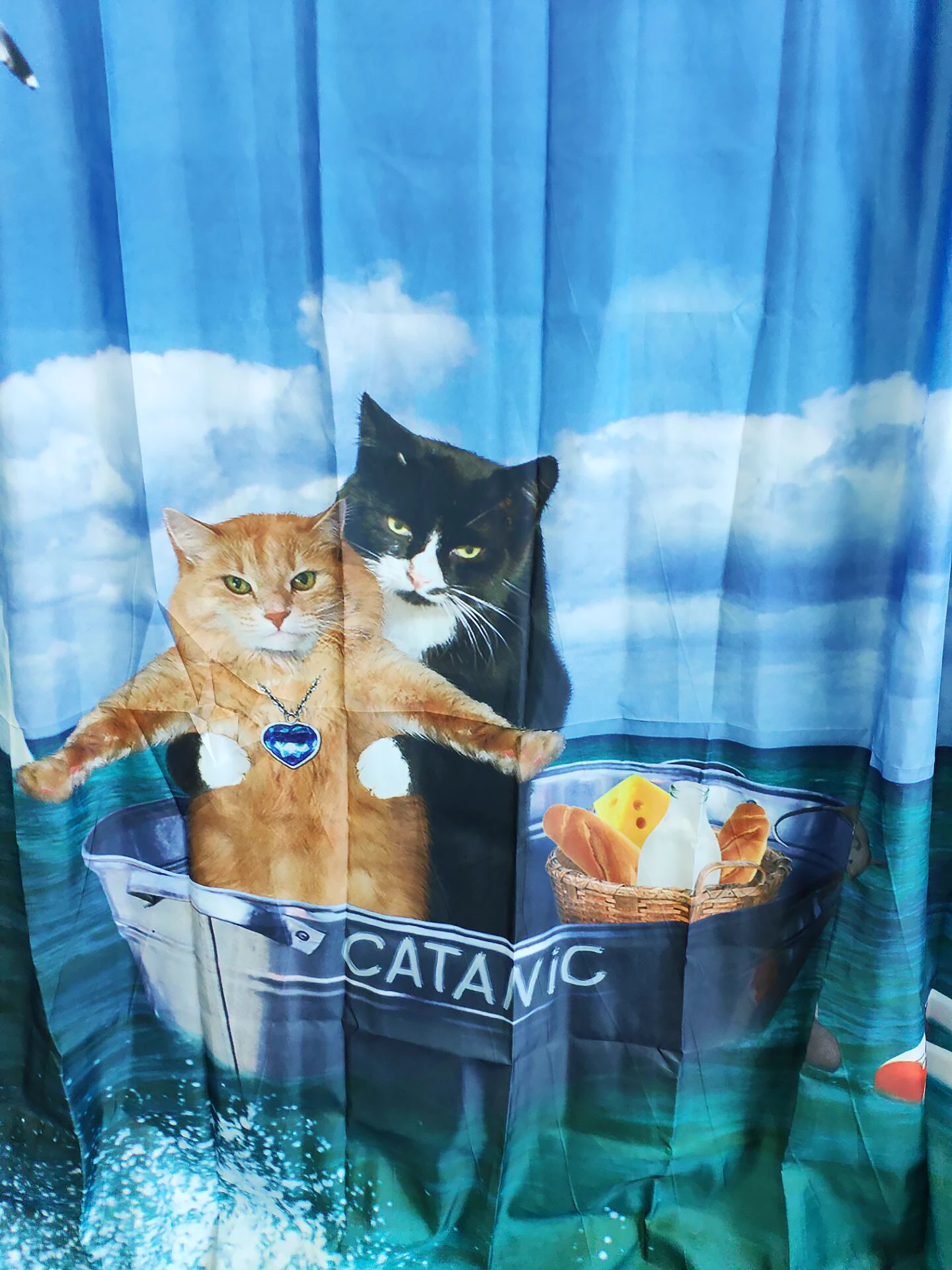 Подводный парусный корабль Забавный животное кошка домашний декор милый котенок