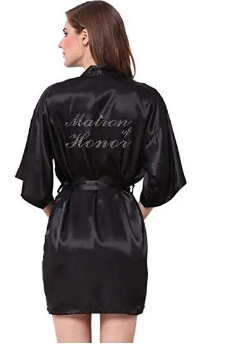 

Wedding Matron of Honor Robe Bride Robe Floral Bathrobe Kimono Robe Night Robe Bath Robe Fashion Dressing Gown For Women