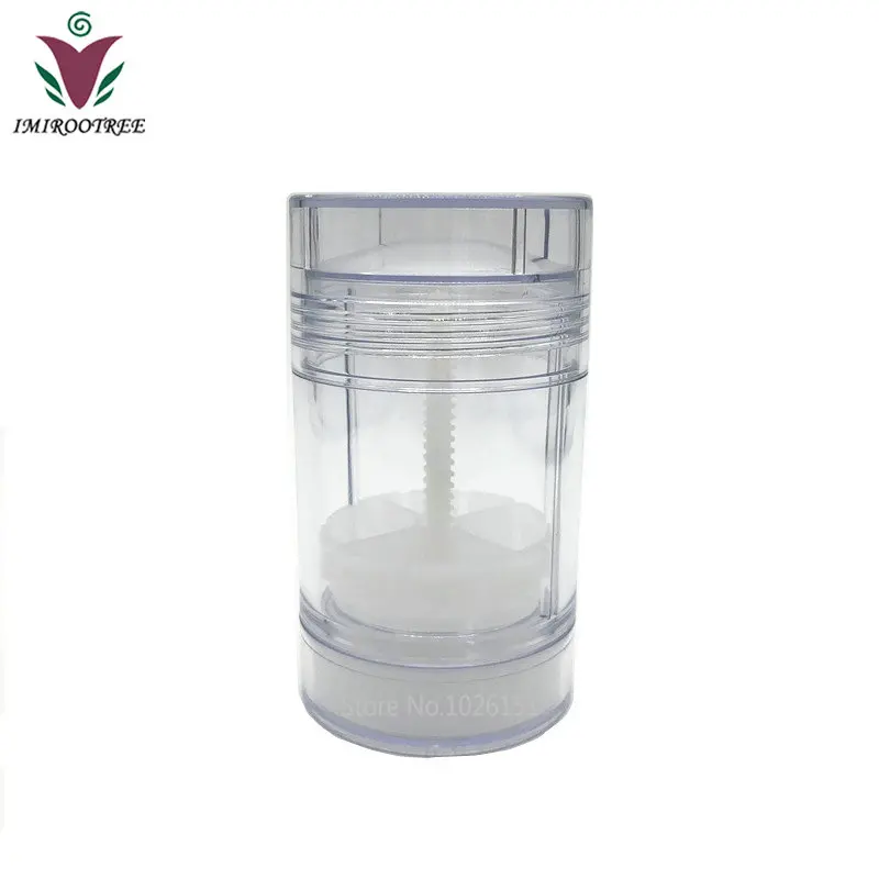

New! 50g 50ml Round Transparent Clear Empty Deodorant Stick Container Tube