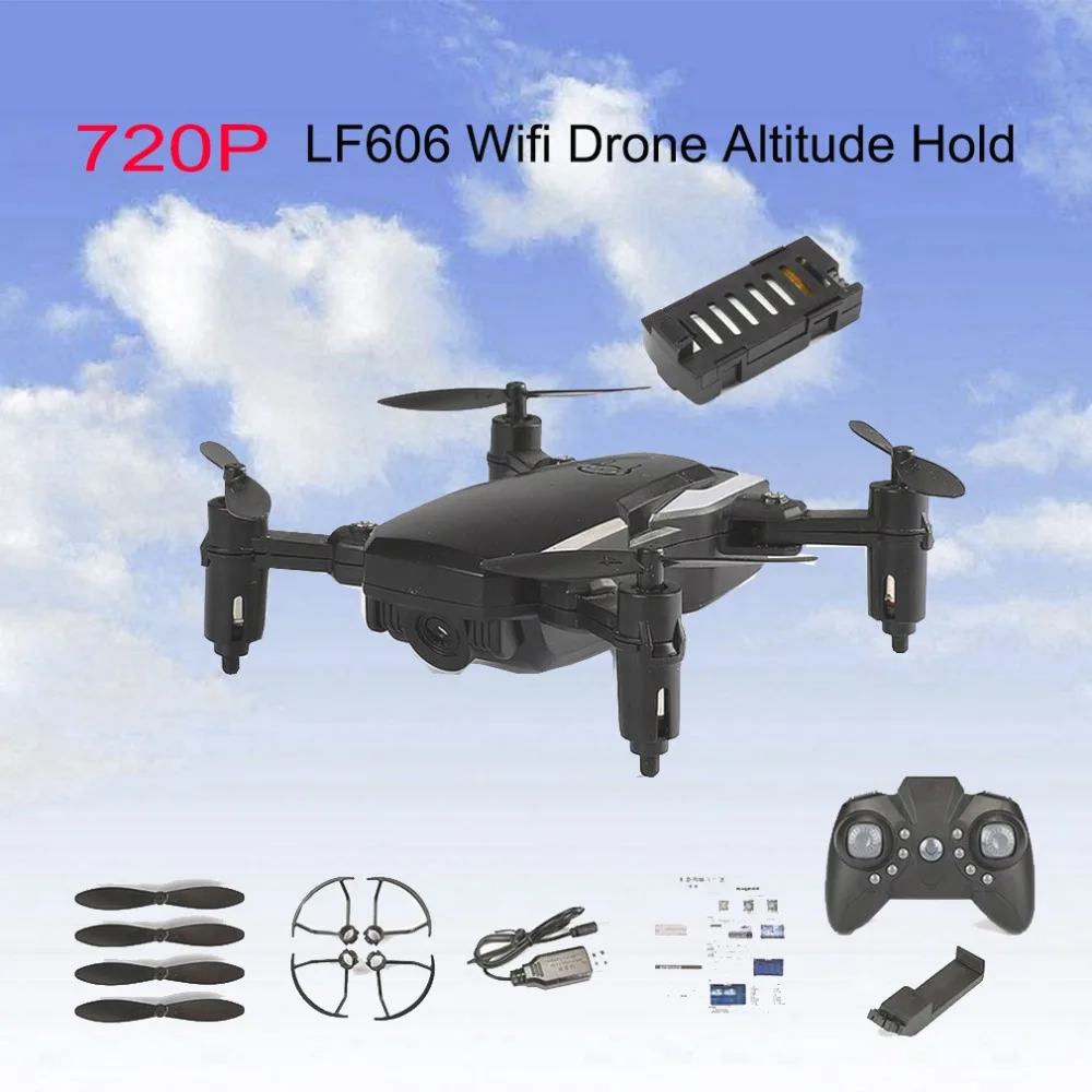

LF606 Quadrocopter Mini Drone With 720P 480P Camera FPV Profesional HD Foldable Camera Drones Altitude Hold Children ChristmsToy