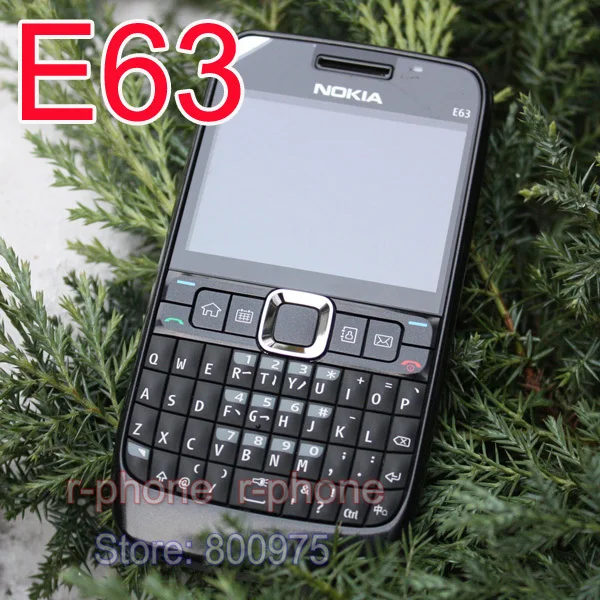 Отремонтированный мобильный телефон NOKIA E63 3G Wifi русская клавиатура QWERTY разблокирована