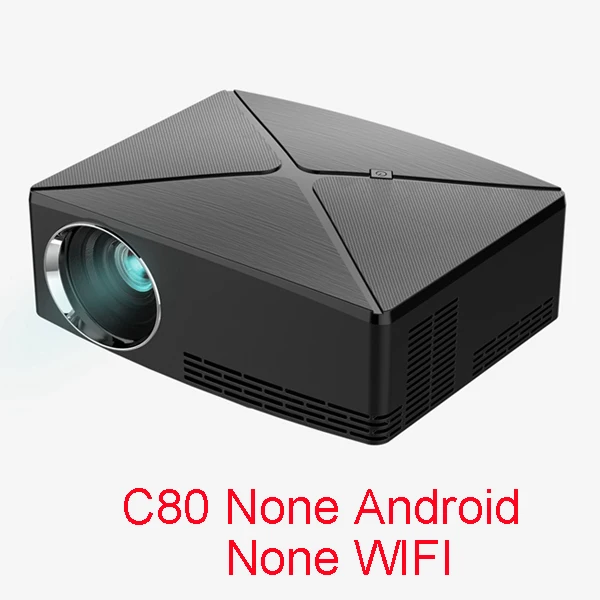 WZATCO 2200lm Android wifi Портативный Pico mini HDMI светодиодный проектор карманный домашний кинотеатр проектор с поддержкой full HD 1080p 4K - Цвет: C80 None Android