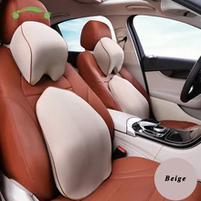 Память хлопок автомобильное сиденье подушка-массажер шейный поясничная Подушка поддержка для Subaru Mazda Volvo Volkswagen Ford Rover автомобильный Стайлинг