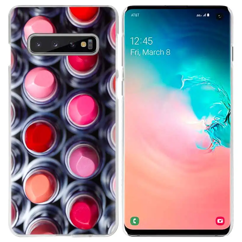 Макияж помада для любимых чехол для samsung Galaxy S10 5G S10e S9 S8 M30 M20 M10 J4 J6 плюс J8 Примечание 8 9 Ясно Жесткий чехол телефона - Цвет: 02