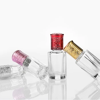 

MUB - Glass Perfume Bottle Roll-on Ball Alloy Cover Travel Refillable Essential Oils Bottle Empty Perfume Bottle Rollerball