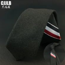 Брендовые модные Шерстяные Галстуки Роскошные шерстяной галстук армейский зеленый галстук мужские модные галстуки дизайнерские Европейские стильные галстуки ручной работы