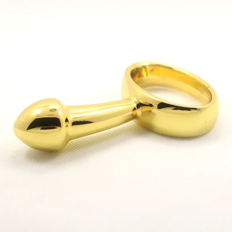 BEEGER gold hand held stainless steel anal toys metal butt plugs anal bead anus toys unisex Adult T