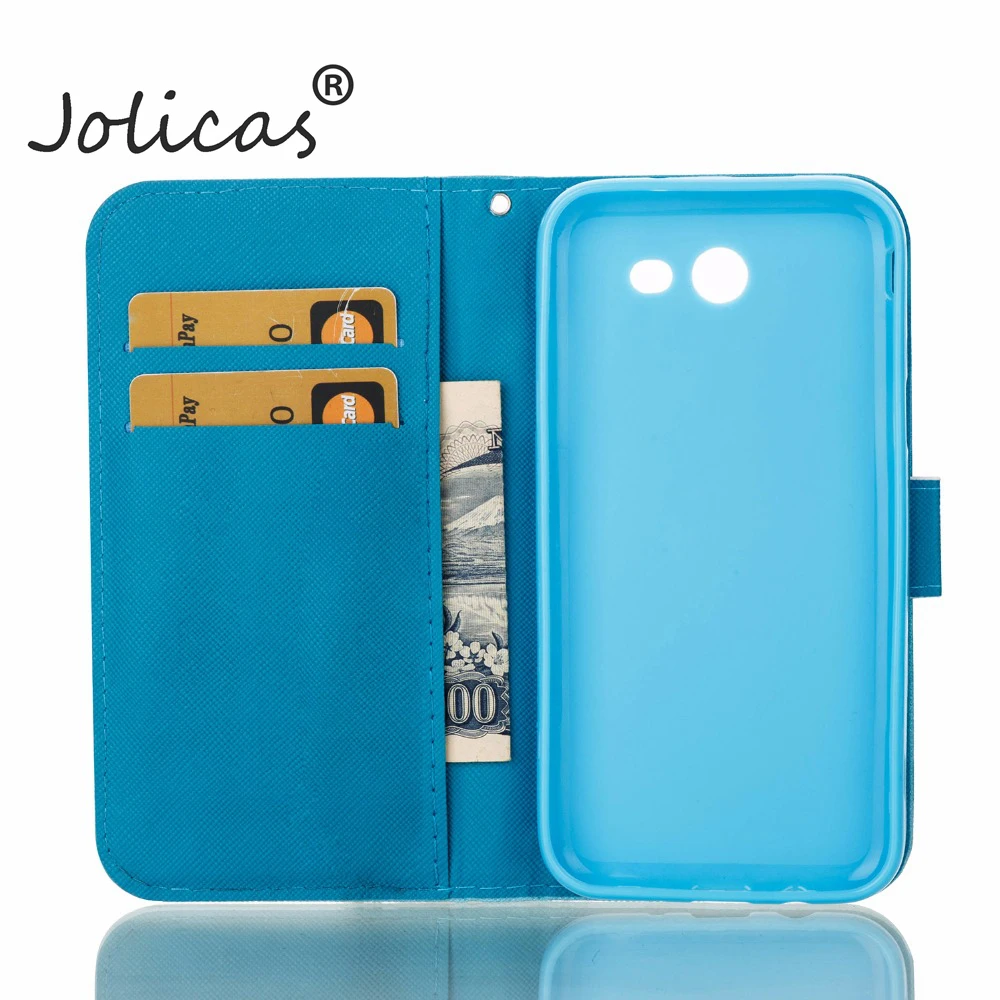 Флип Чехол Для fundas Galaxy J7 2017 J720 чехол версия для США samsung + держатели карт sum