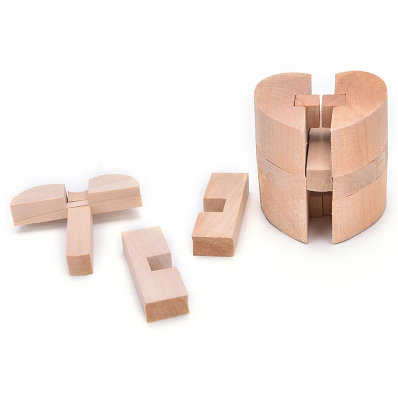 Luban Kongming Holz Heart Lock Bildungs-Puzzle Spielzeug 