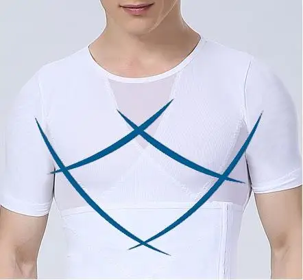 Jual Hot Pembentuk untuk Pria Pinggang Pelatih Pelangsing Tubuh Pembentuk T Shirt Pelangsing Perut Perut Membakar Lemak Reducer Korset Hitam Putih