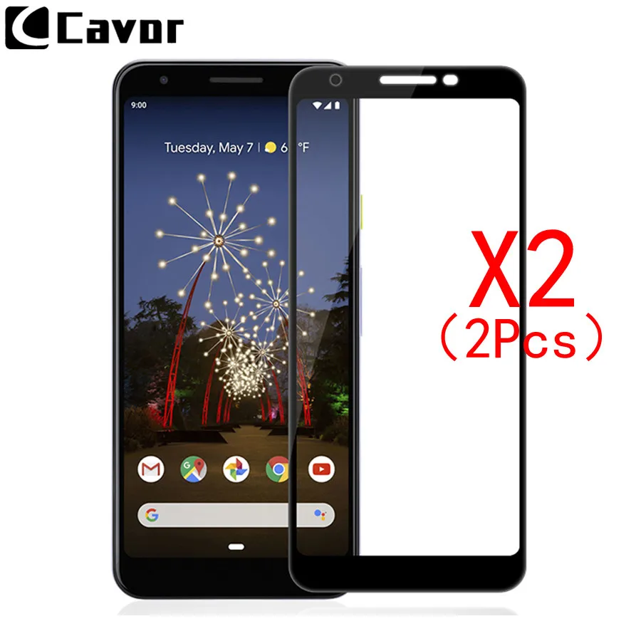 

2Pcs 9H Tempered Glass For Google Pixel 3a XL Case Full Cover Glass Mobile Phone Accessories Screen Protector Film For Pixel 3a