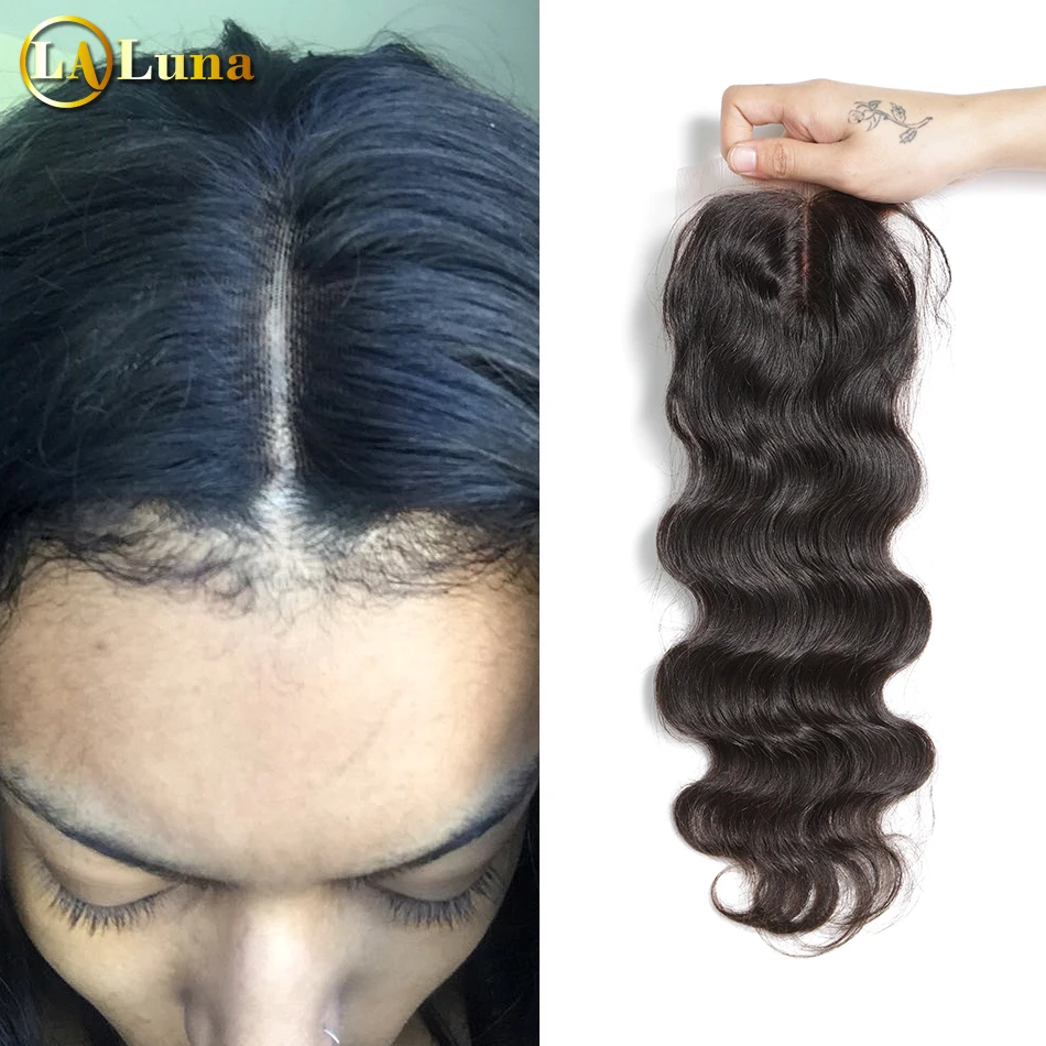 

Brazilian Lace Closure Body Wave Virgin Hair 4"x3.5" Bleached Knots With Baby Hair 100% Unprocessed Human Hair Top Closure Hair