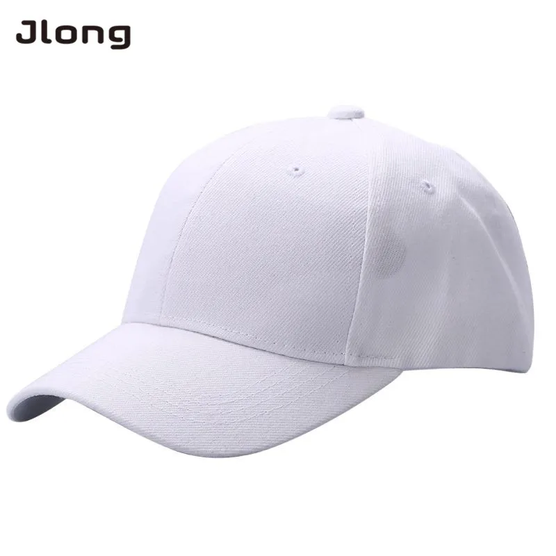 

Fashion Men Women Plain Baseball Cap Unisex Curved Visor Hat Hip-Hop Adjustable Peaked Hat Visor Caps Solid Color