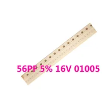 200 шт./лот 56PF 5% 16 V 01005 56PF 16 V конденсатор с алюминиевой крышкой для iphone 6 6p 6s 6s plus