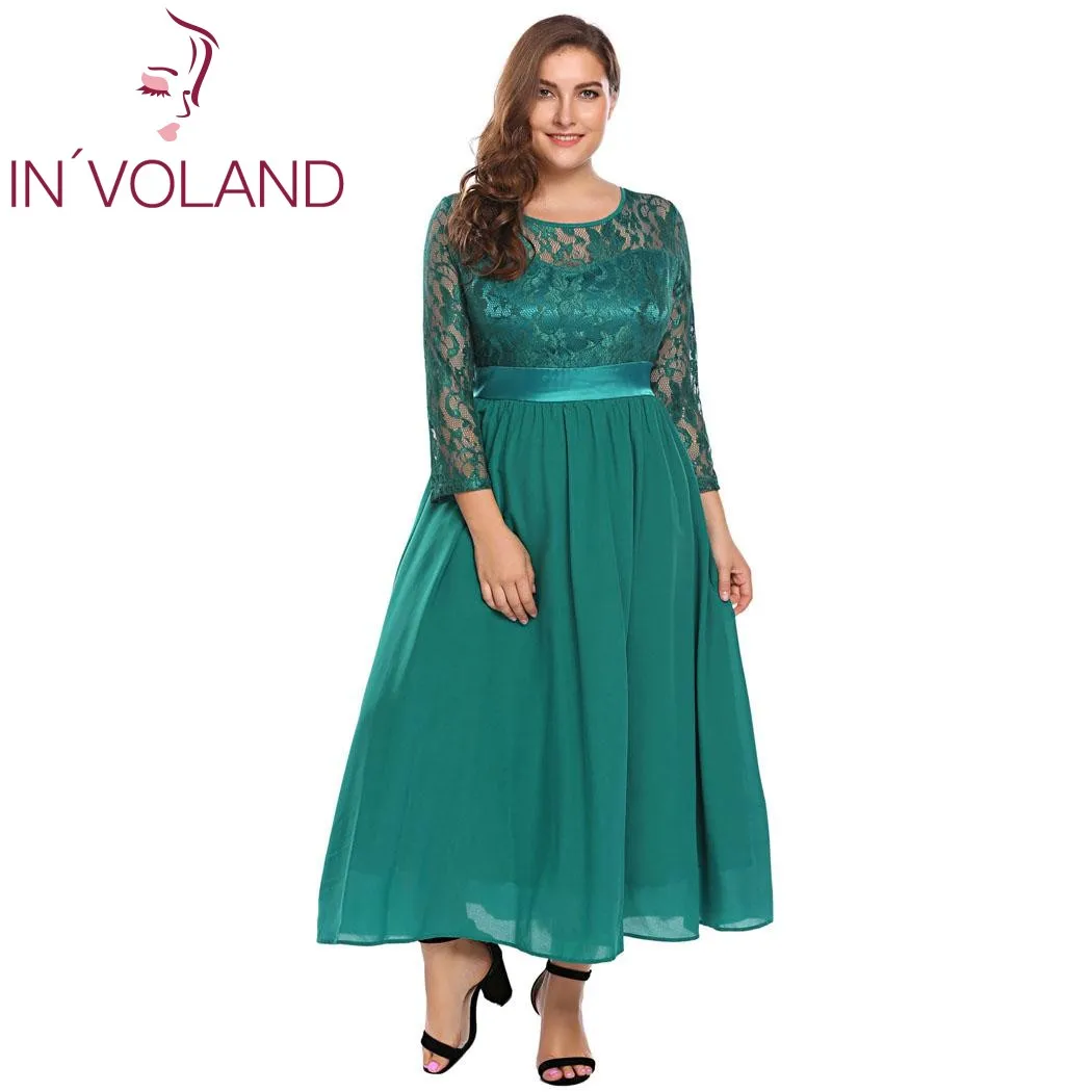 lace dress for big size