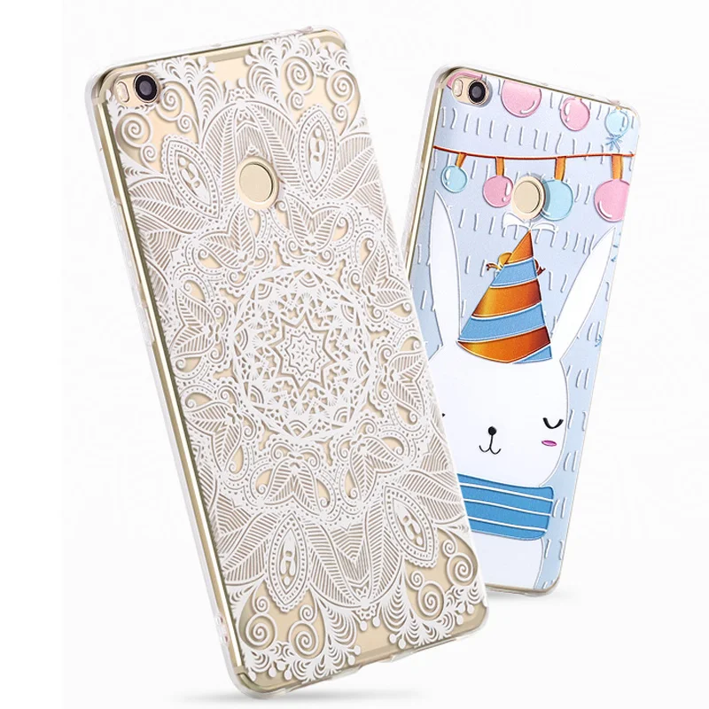 

Xiaomi mi Max 2 case silicone cover 6.44" Xiaomi mi max2 mix 2 Vpower 3D Stereo Relief soft funda coque xiaomi max 2 cases