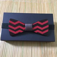 Новое поступление мужчин древесины галстук-бабочка Matts треугольник плед форма джентльмен галстук-бабочка