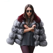 Высококачественное искусственное меховое Женское пальто повседневное теплое тонкое зимнее пальто с длинным рукавом из искусственного лисьего меха для женщин casaco Feminino 4XL