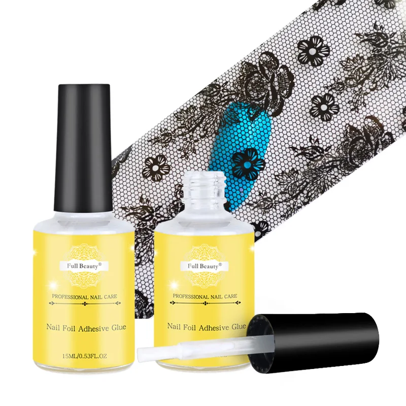 15ml Nail Foil Adhesive Glue For Nail Art Transfer Foils Paper Stickers