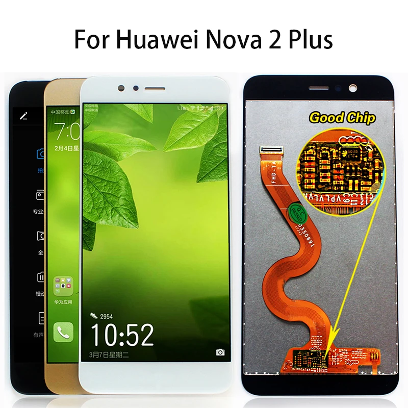 

5.5" LCD For Huawei Nova 2 Plus 2+ 2S Display Complete Touch Screen Digitizer Assembly BAC-L23 BAC-L03 L21 BAC-AL00 BAC-TL00