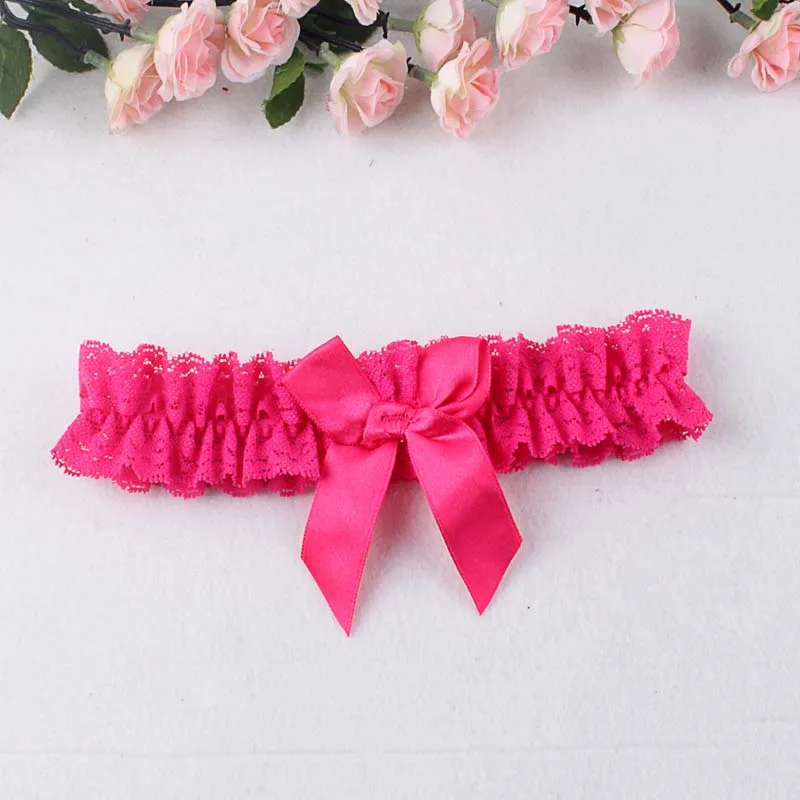 Sexy Leg Garter Lace Bride Wedding Lace Elegant Bowknot Lace Wedding Garter Set Bridal Props Apparel Accessories