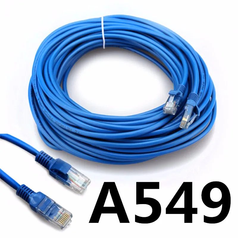 

A549 Durable50cm1M 2M 3M 5M 10M 15M 20M CAT7 Ethernet Internet Network Patch LAN Flat Cable Cord For Computer Laptop