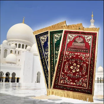 

BranMuslim mosque the islamic hajj prayer rug Fancy jacquard carpet Islam Prayer Moslim vloerkleed Gebedskleed Tapis Outdoor