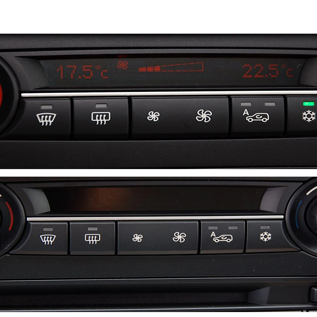 Car Interior Air Volume Control Switch Button Cover Fan Design For BMW X5 X6 E70