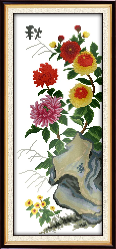 

Joy Sunday Fruitful autumn DMC Counted Chinese Cross Stitch Kits printed Cross-stitch set Embroidery Needlework