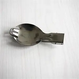 

1Pcs New Outdoor Camping Hiking Stainless Steel Metal Fork Spoon Tableware Cookout Picnic Foldable Folding Spork