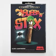 Bubba N Stix 16 бит игра sega Mega Drive карта с розничной коробкой для sega Mega Drive для Genesis