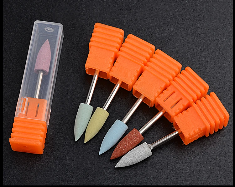 1 шт силиконовая насадка для полировки шлифовальных станков для ногтей сверла для электрического маникюрного станка для сглаживания и инциальной полировки инструменты для дизайна ногтей