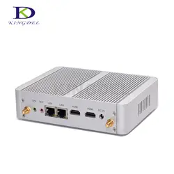 Kingdel Intel fanless Dual LAN Мини-ПК микро Настольный ПК Intel Celeron n3150 4 ядра HTPC HD Графика Двойной HDMI 4 * USB3.0 Wi-Fi
