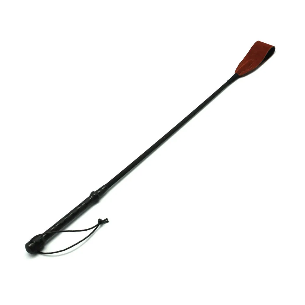 2020 New Arrival deluxe suede Leather riding crop whip, 50cm Spankingcrop whip Brown Suede spanker sex products, Adult sex toys