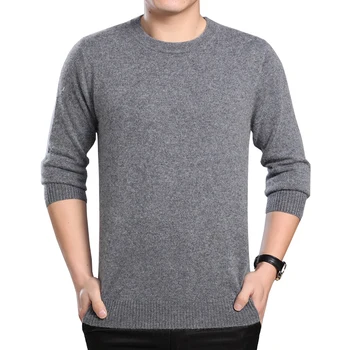 

Winter New Arrivals Warm Sweaters Fashion O-Neck Long-Sleeved Knitting Solid Pullover Autumn Men Casual Brand Sweater 2018