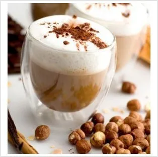

4pcs double layers heat resistant glass materal coffee tea cups double layer 100% handmade exquisite cup glass cup