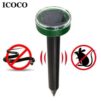 

ICOCO Solar Power Lawn Lamp No-Poison No-Chemical Universal Household Garden Yard Ultrasonic Mouse Pest Rodent Repeller Sale