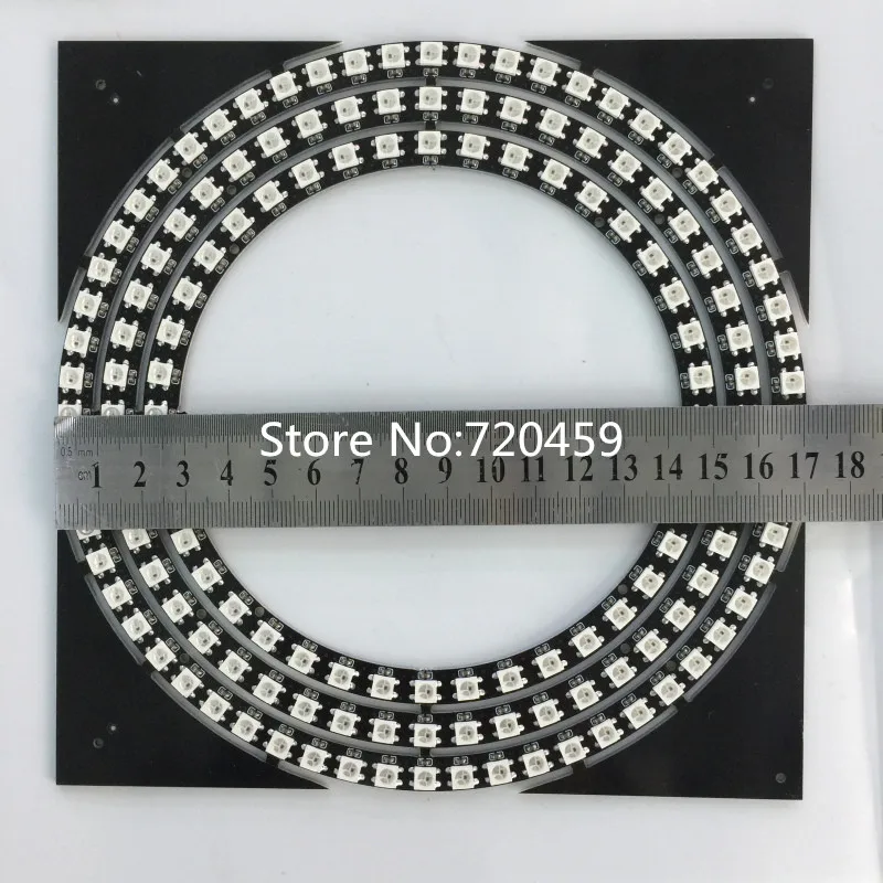 10mm de Diâmetro Anel 2812b 5 v Rodada Levou Lanterna Mágica Fantasma Anel ci Incorporado Círculo Mágico Externo 150 mm Spi Levou Círculo Anel Rgb 7 5 v redondo conduziu o anel mágico