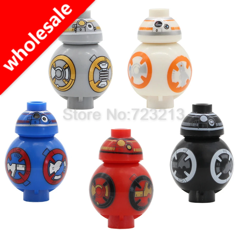 Оптовая продажа 10 компл. * 5 шт. рисунок BB8 BB-8 2,5 см куклы Строительные блоки Устанавливает модели Кирпичи игрушки для детей