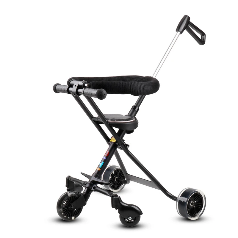 Пятиколесный ультра-светильник для детской коляски, складной детский велосипед с откидывающейся ручкой для детей 1-5 лет