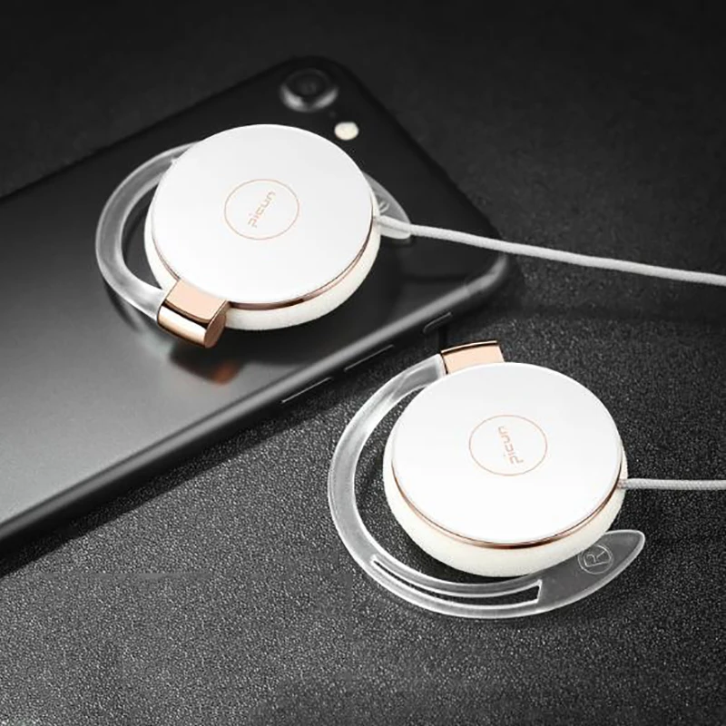 Проводные спортивные стереонаушники Picun L1 с ушным крючком Hi Fi наушники для бега