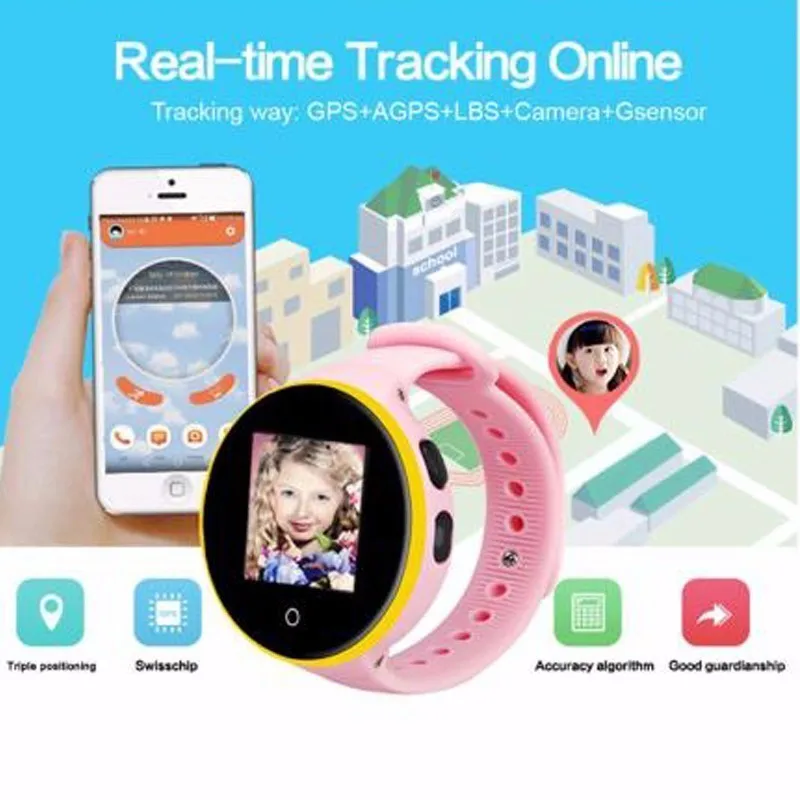 S668A Child Watch SOS LBS+GPS+Wifi Positioning Tracker Kid Safe Anti-Lost Monitor Smart GPS Watch PK Q90 V7K Baby