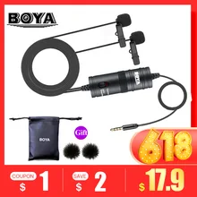 BOYA BY-M1 BY-M1DM Микрофон для телефона петличный Аудио Микрофон для xiaomi камера воротник микрофон iPhone Xs X 8 Canon Nikon DSLR