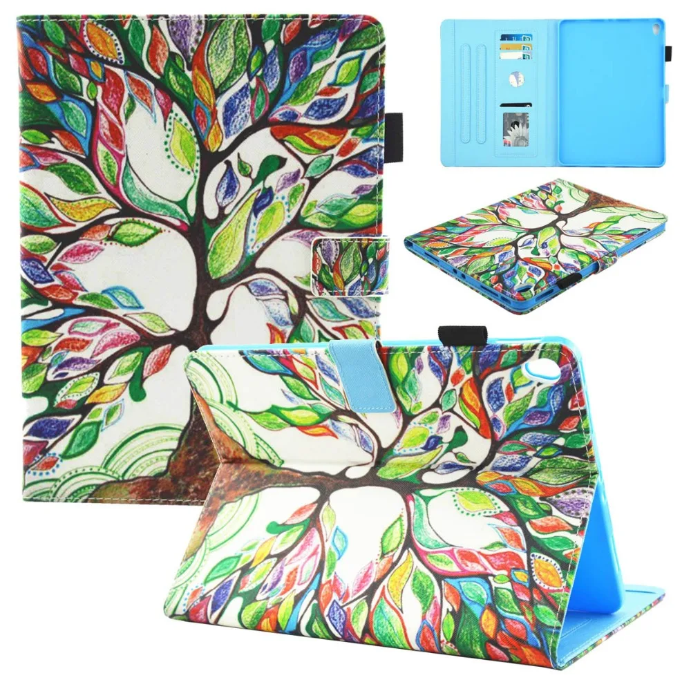 

Fashion Tree Pattern Tablet Case for iPad Pro 11 Flip Folio Leather Magnetic Snap Stand Cases Smart Cover for iPad Pro 11 inch