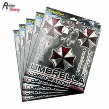 

5PC High Quality UMBRELLA CORPORATION Car Body Side Stripe Window Sticker Decal for Fiesta Auto SUV Decoration Decal 768