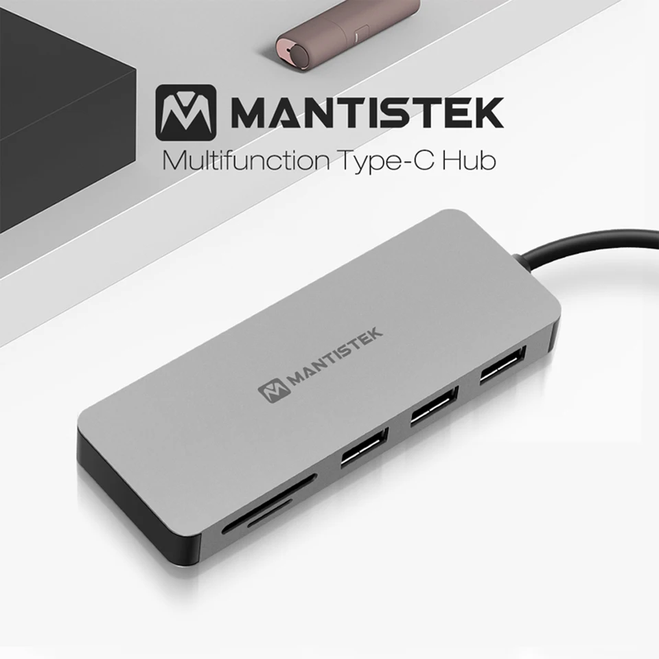 Usb-хаб MantisTek H3 7-в-одном Тип с разъемами типа C и USB 3,0 4K Дисплей PD зарядки usb-хаб TF SD кард-ридер слот Тип-C PD зарядки DP-ATL режим